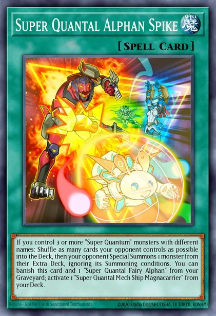 Super Quantal Alphan Spike