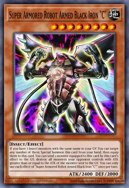 Super Armored Robot Armed Black Iron "C"