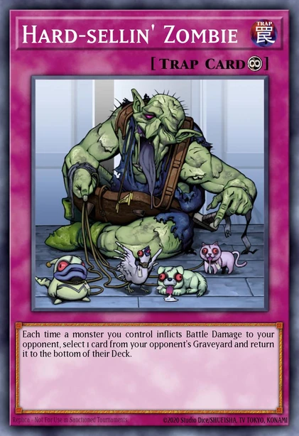 Hard-sellin' Zombie